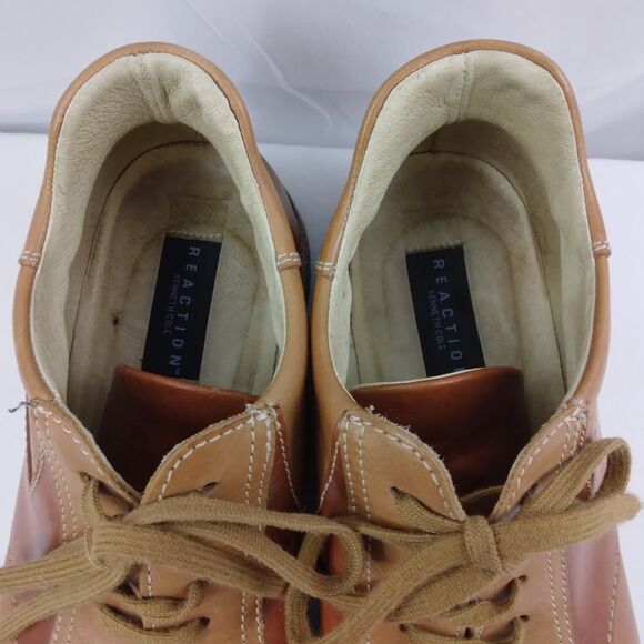 Kenneth Cole Reaction Brown Leather Lace Up Oxford 2 Tone Y2K Preppy Men\'s 12 main image 12